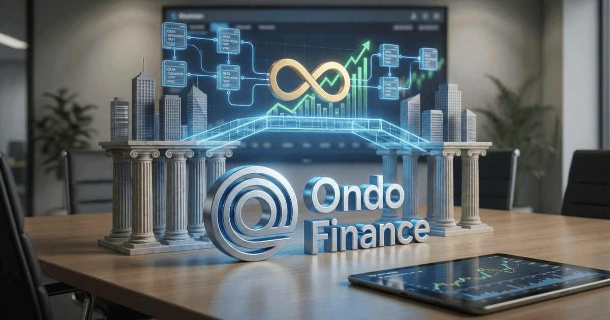 Ilustração editorial sobre altcoins: Ondo: Altcoin Reinventa Prime Brokerage com Futuros Perpétuos