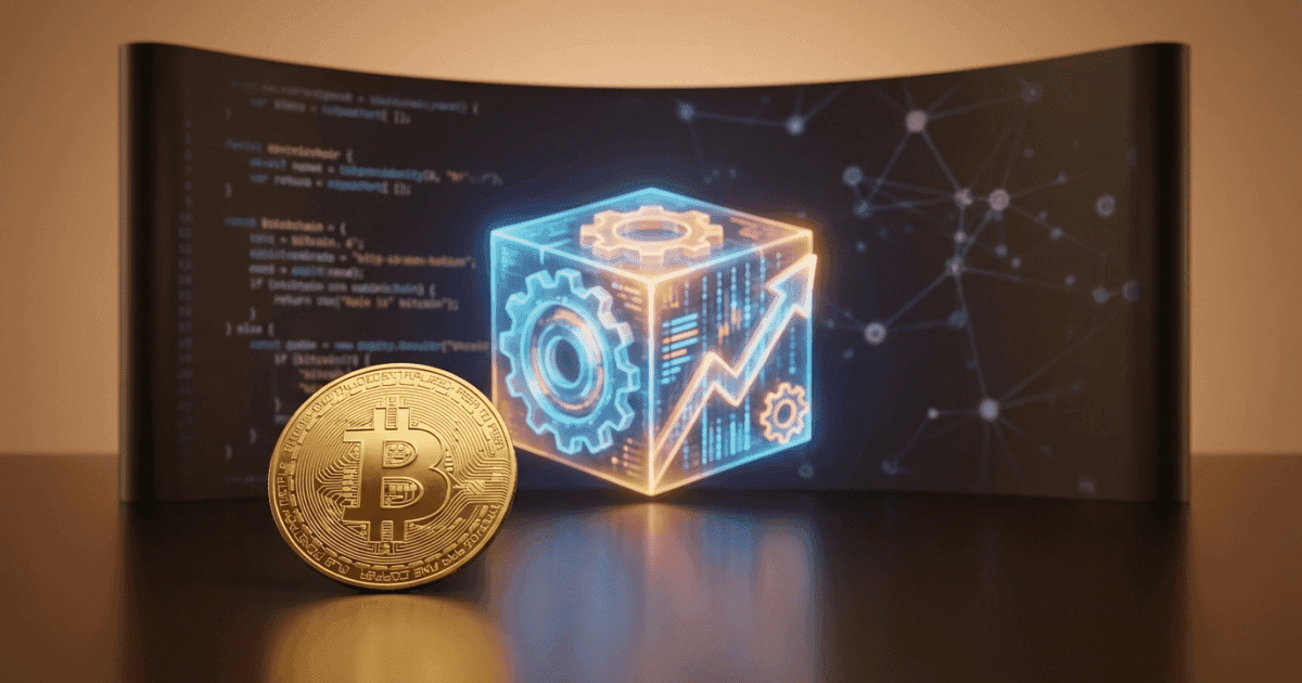 Ilustração editorial sobre bitcoin: Bitcoin Atinge Marco: Bloco Minerado Apoia Otimização da Rede