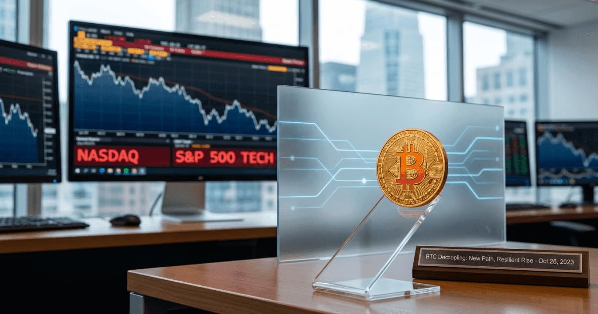 Bitcoin registra semana forte e aprofunda descorrelação tech
