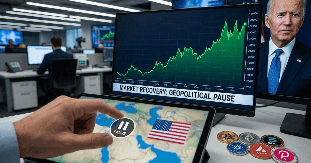 Altcoins lideram recuperação cripto após alívio geopolítico