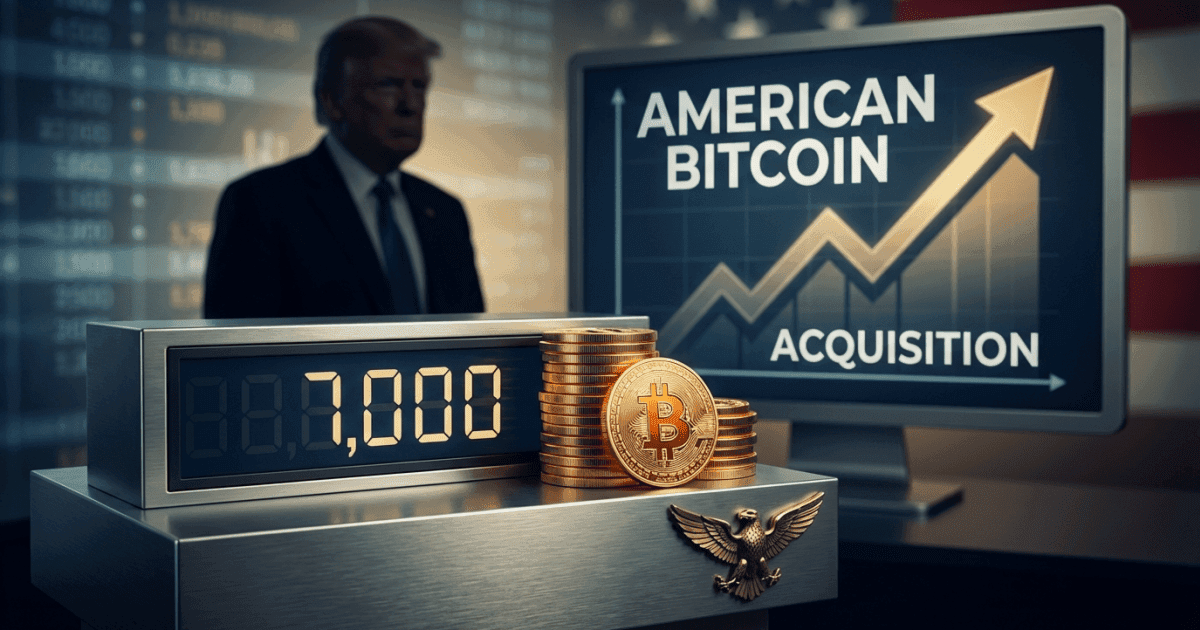 Ilustração editorial sobre bitcoin: Entidade de Trump Acumula 7.000 Bitcoins em Rápida Expansão