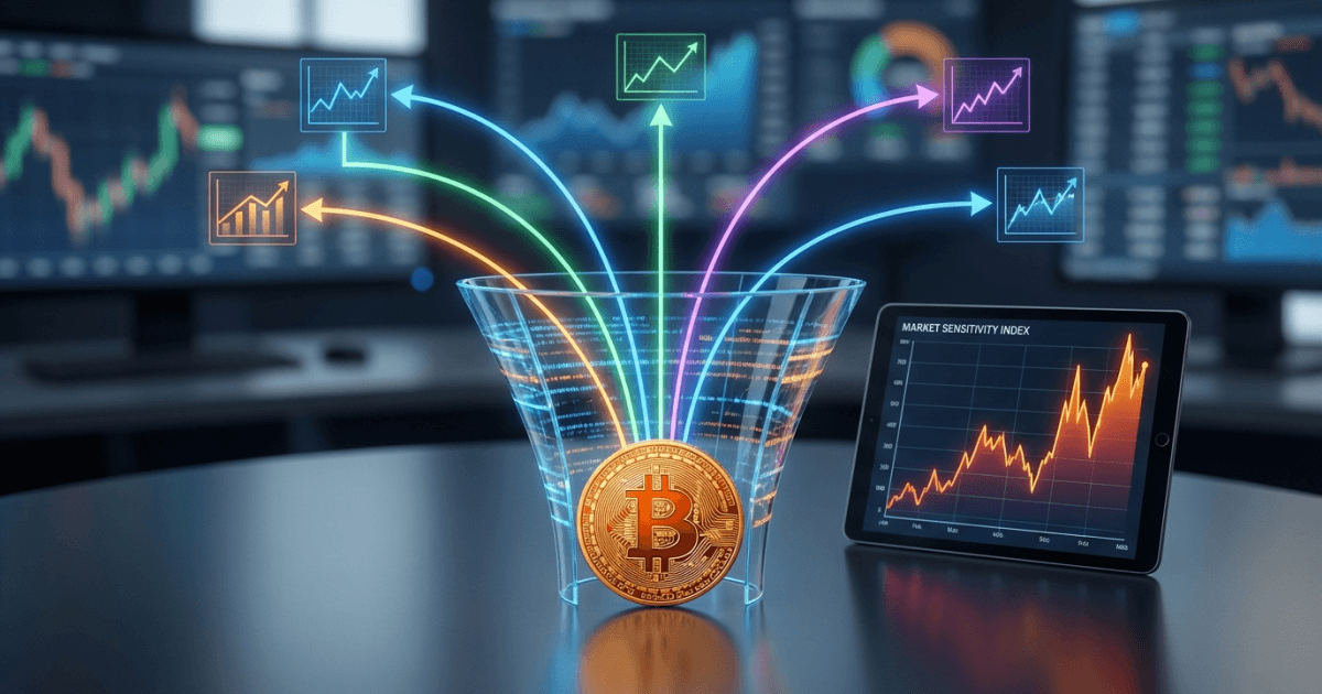 Ilustração editorial sobre bitcoin: Bitcoin Reduz Liquidez Interna: Cinco Fontes Confirmam Queda