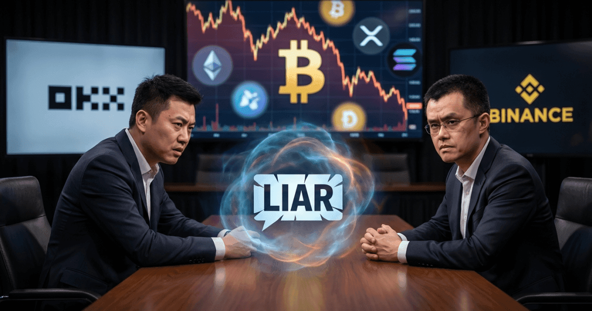 Ilustração editorial sobre altcoins: Altcoin Afetada: Xu Acusa CZ em Disputa de Líderes Cripto