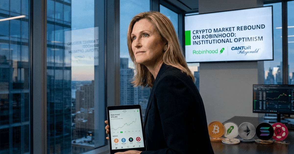 Altcoin na robinhood: Wood e cantor fitzgerald preveem virada
