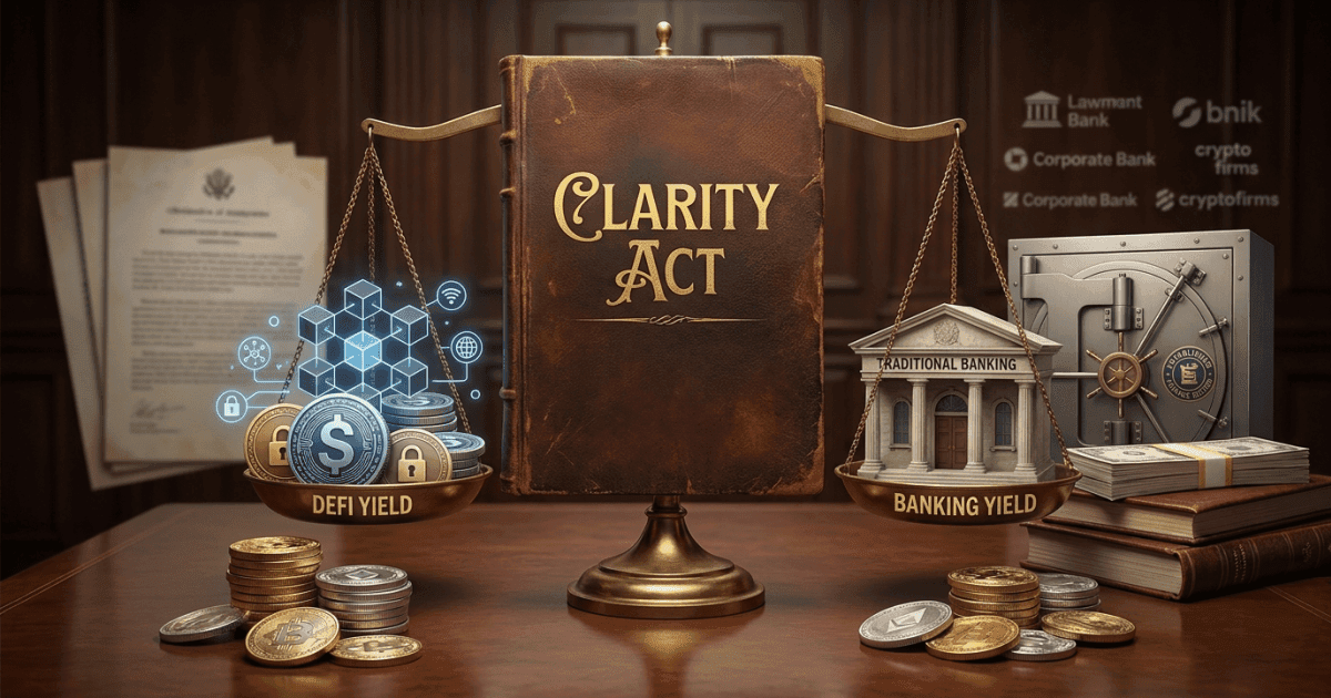 DeFi: Clarity act busca equilíbrio entre stablecoins e bancos