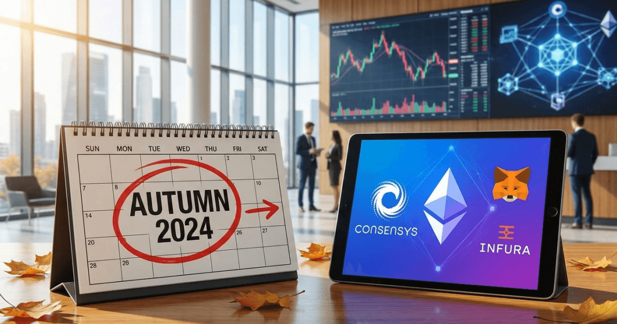 Ilustração editorial sobre ethereum: Ethereum: ConsenSys Adia IPO para o Outono; Impacto no Setor