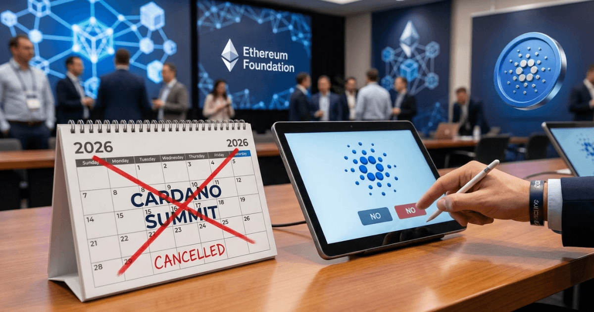 Ethereum e o poder DAO: Comunidade Cardano cancela summit 2026