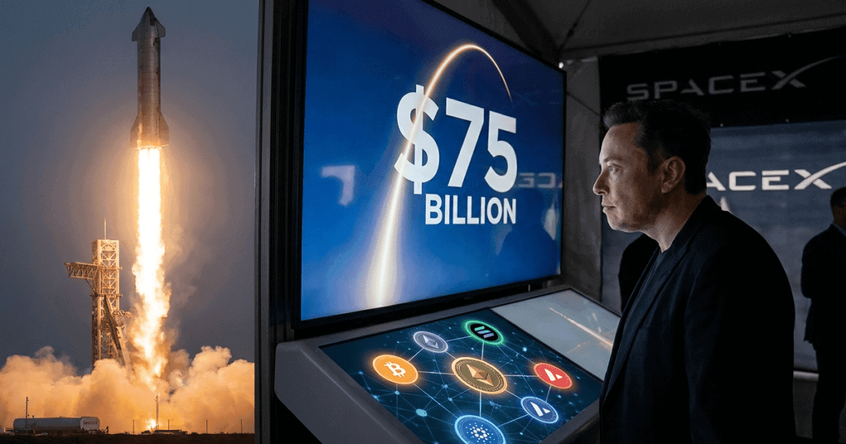 Spacex atinge us$ 75 bi: Sinal para o mercado de altcoins?