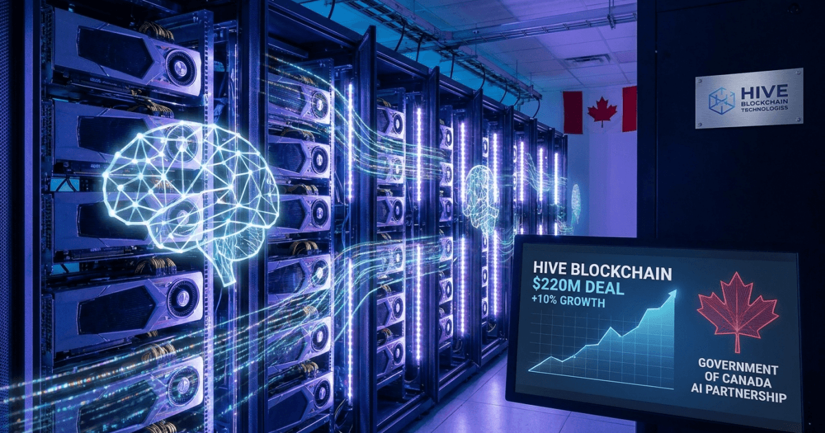 Altcoin impulso: Hive anuncia acordo ia us$220m no canadá