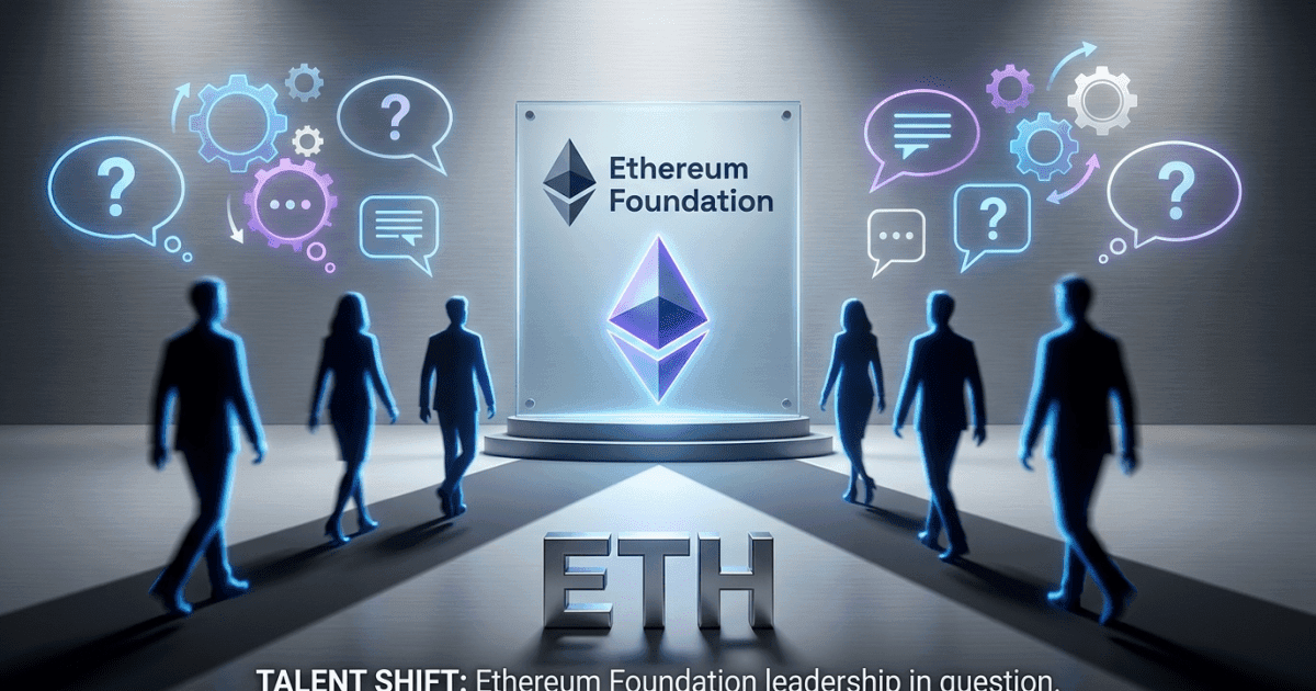 Ilustração editorial sobre ethereum: Ethereum: Movimentação de Talentos Acende Debate na Foundation