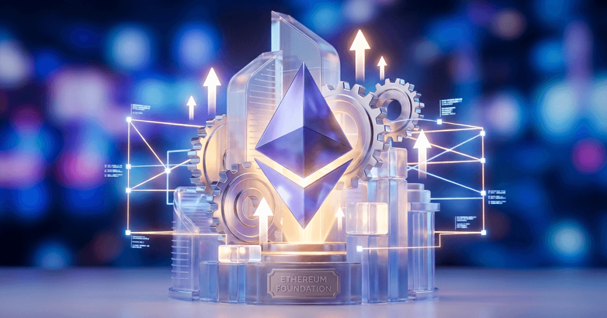 Ilustração editorial sobre ethereum: Ethereum: Reestruturações Internas na Foundation Renovam Otimismo