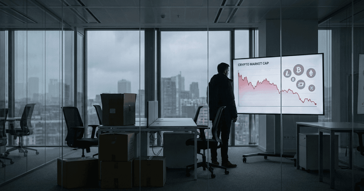 Ilustração editorial sobre altcoins: Altcoins: Reestruturações de empresas revelam nova fase cripto