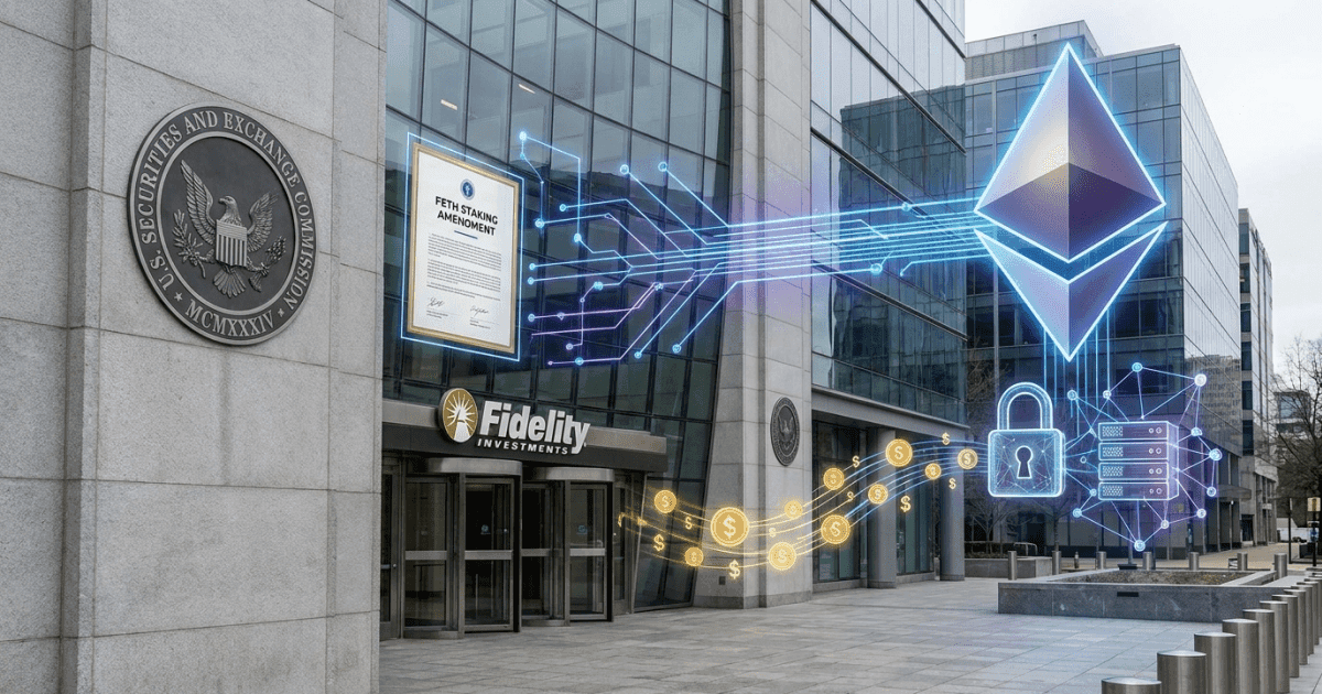 Ilustração editorial sobre ethereum: Fidelity Busca Staking de Ethereum em ETF FETH nos EUA