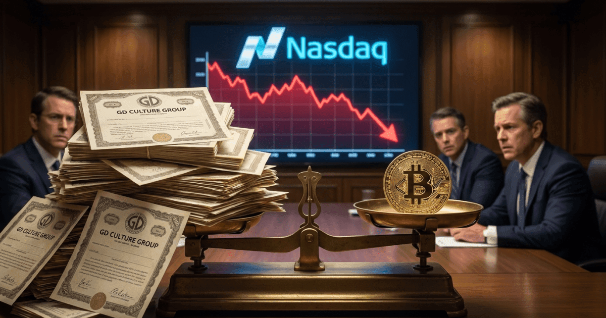 Ilustração editorial sobre bitcoin: GD Culture Group Dilui Acionistas para Manter Reserva de Bitcoin